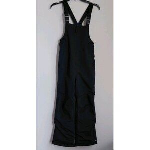 Lands End Kids Snow Bib Pants Squall Waterproof Insulated Black Size 10 Girl Boy